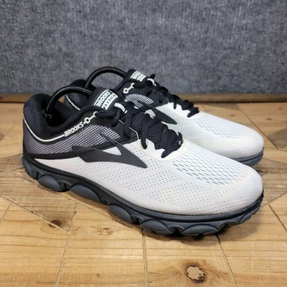 Brooks Mens 11 D Running Shoes White Neutral Anthem 5 Lightweight Lace Up Active Amazon.com | Brooks Men main image 4